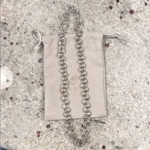 Kendra Scott Double Link Chain necklace in silver